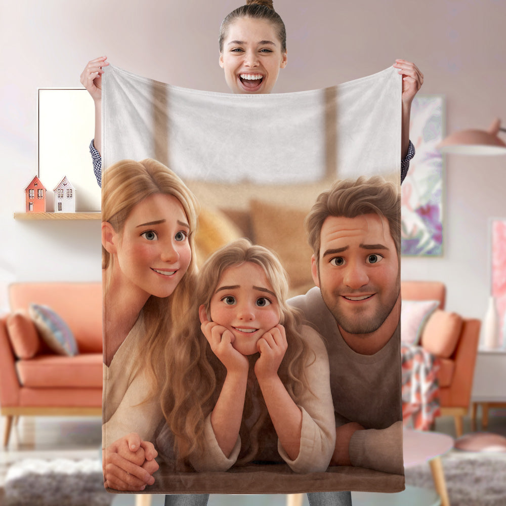 Photo Cartoonization-Personalized Blanket